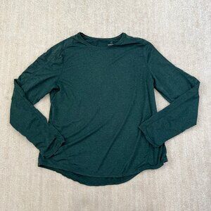 Sweaty Betty Long Sleeve Green Active Workout Top L